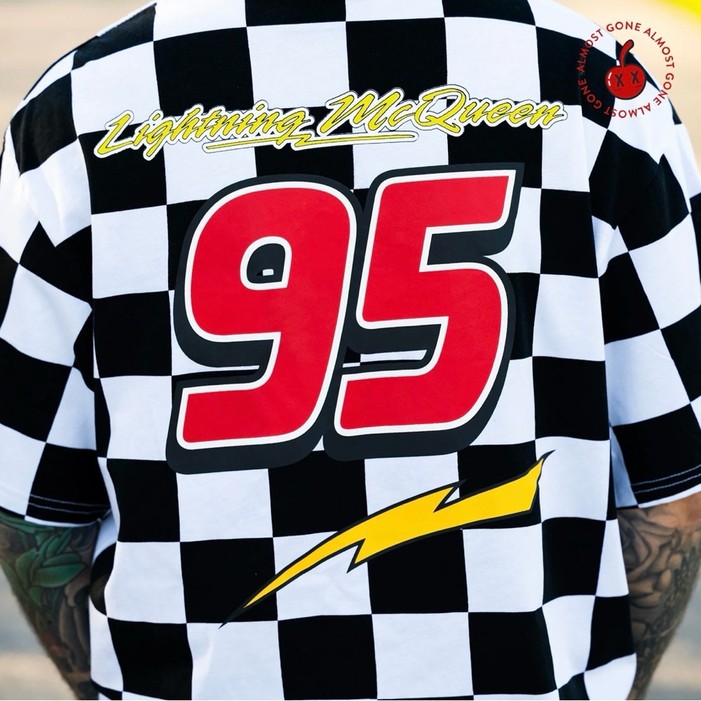 Lightning McQueen Crew T-Shirt Dress (unisex)